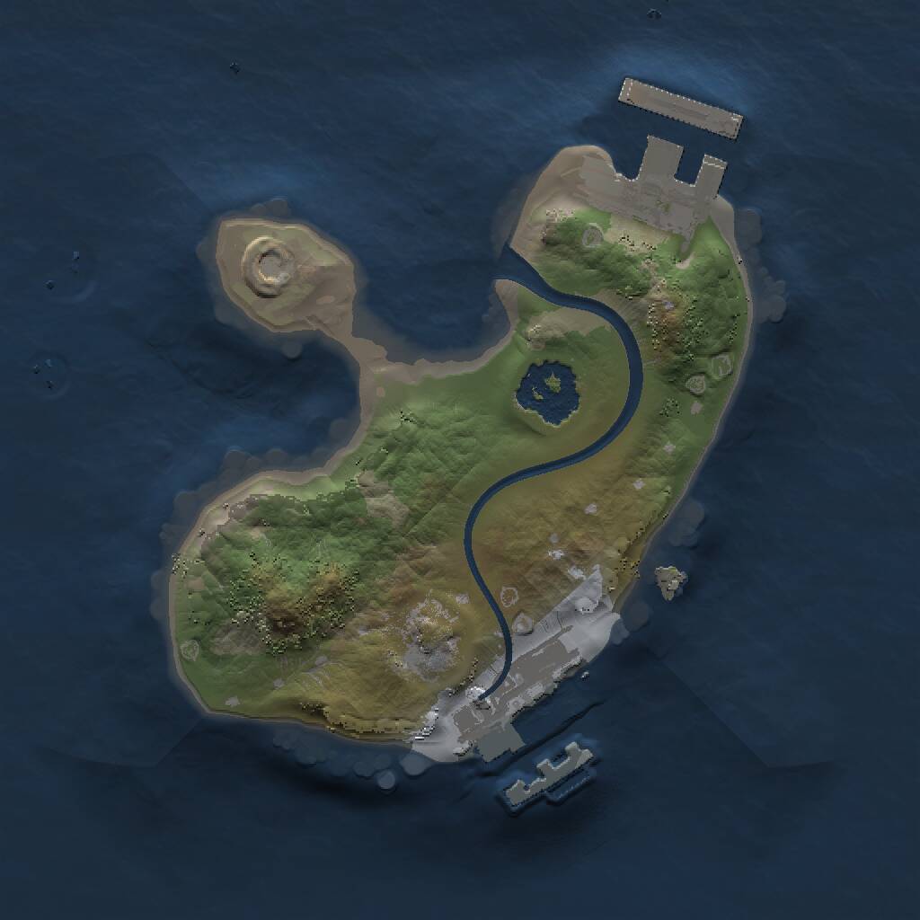 Rust Map: Procedural Map, Size: 1500, Seed: 1057260752, 3 Monuments