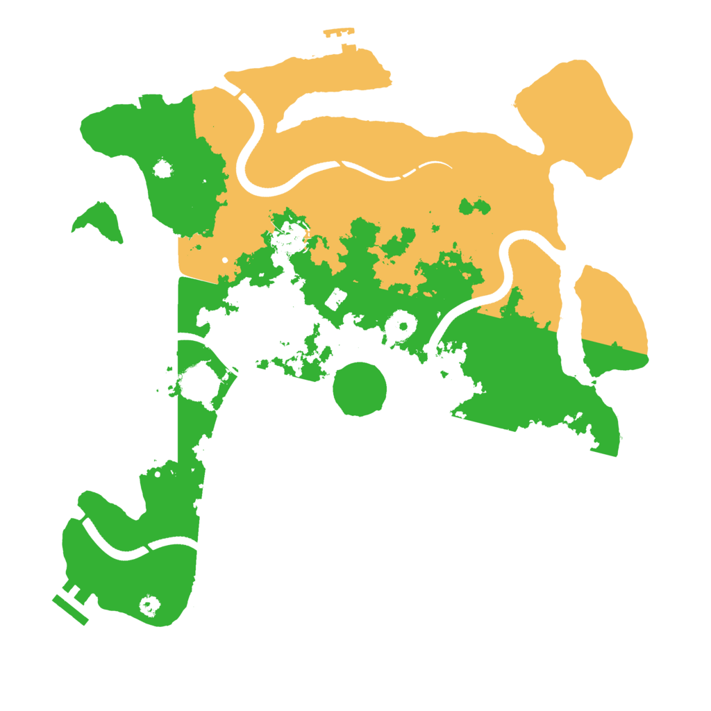 Biome Rust Map: Procedural Map, Size: 3500, Seed: 1674695399