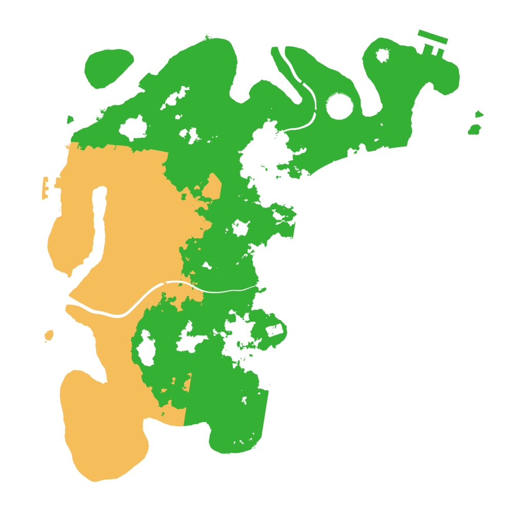 Biome Rust Map: Procedural Map, Size: 3500, Seed: 672354665