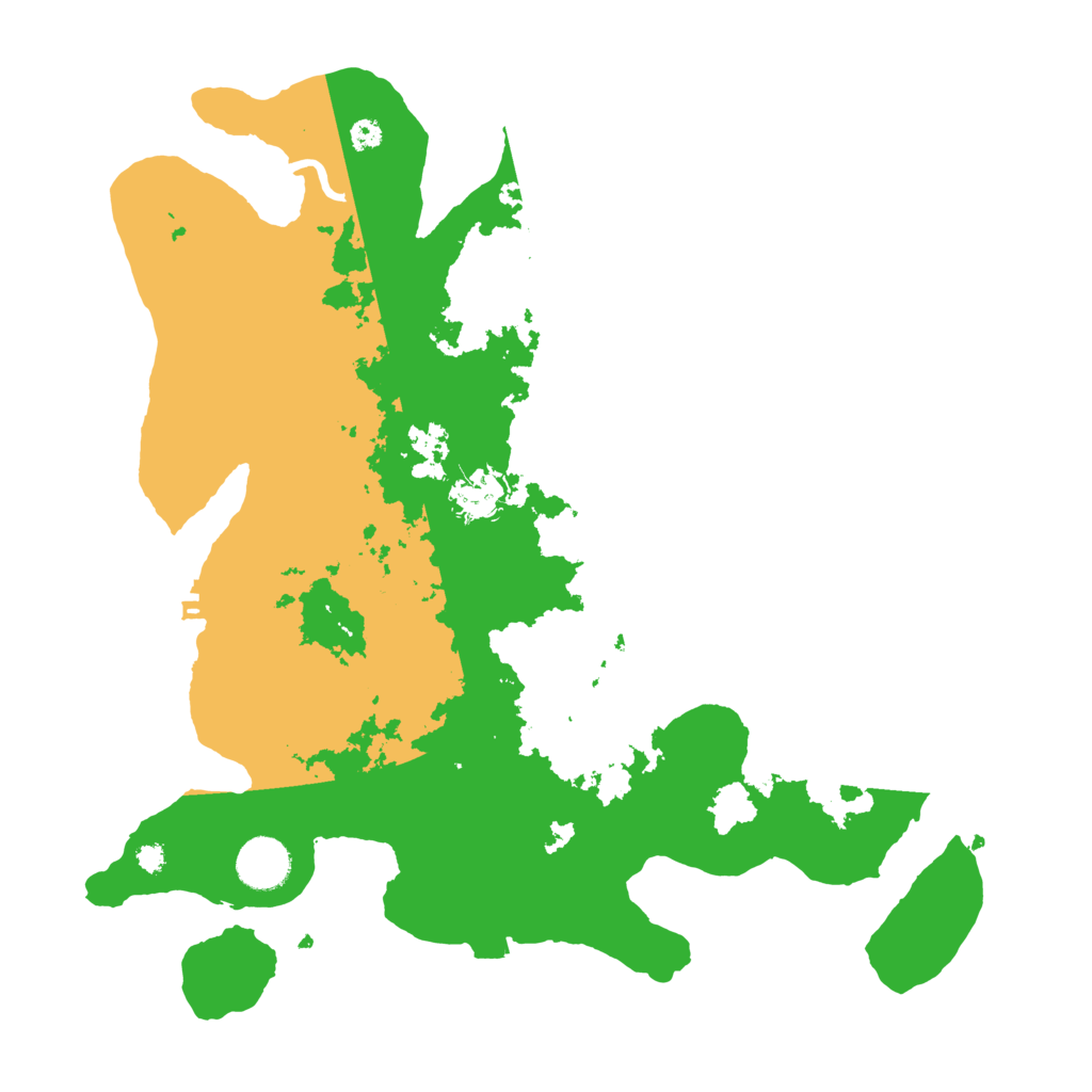 Biome Rust Map: Procedural Map, Size: 3600, Seed: 1240090731