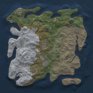 Thumbnail Rust Map: Procedural Map, Size: 3750, Seed: 914750830, 17 Monuments