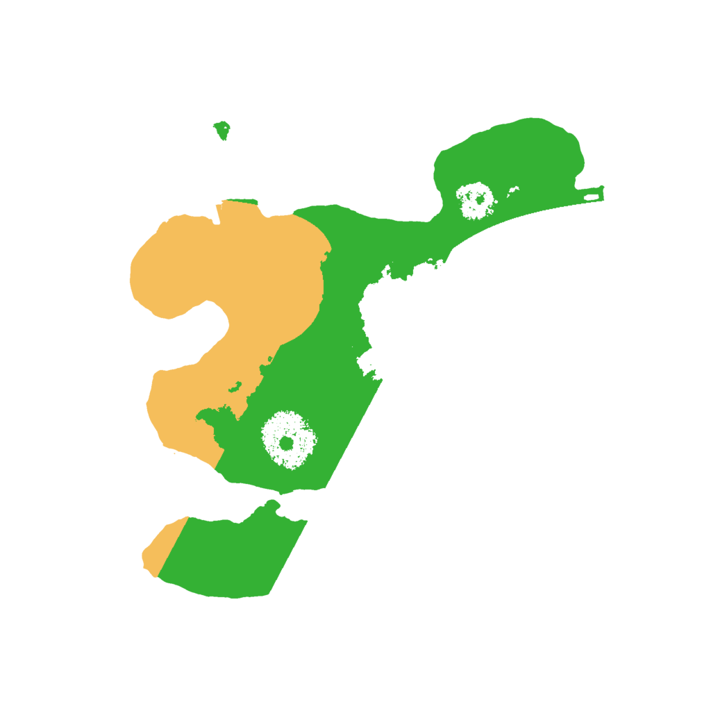 Biome Rust Map: Procedural Map, Size: 2000, Seed: 1830801229