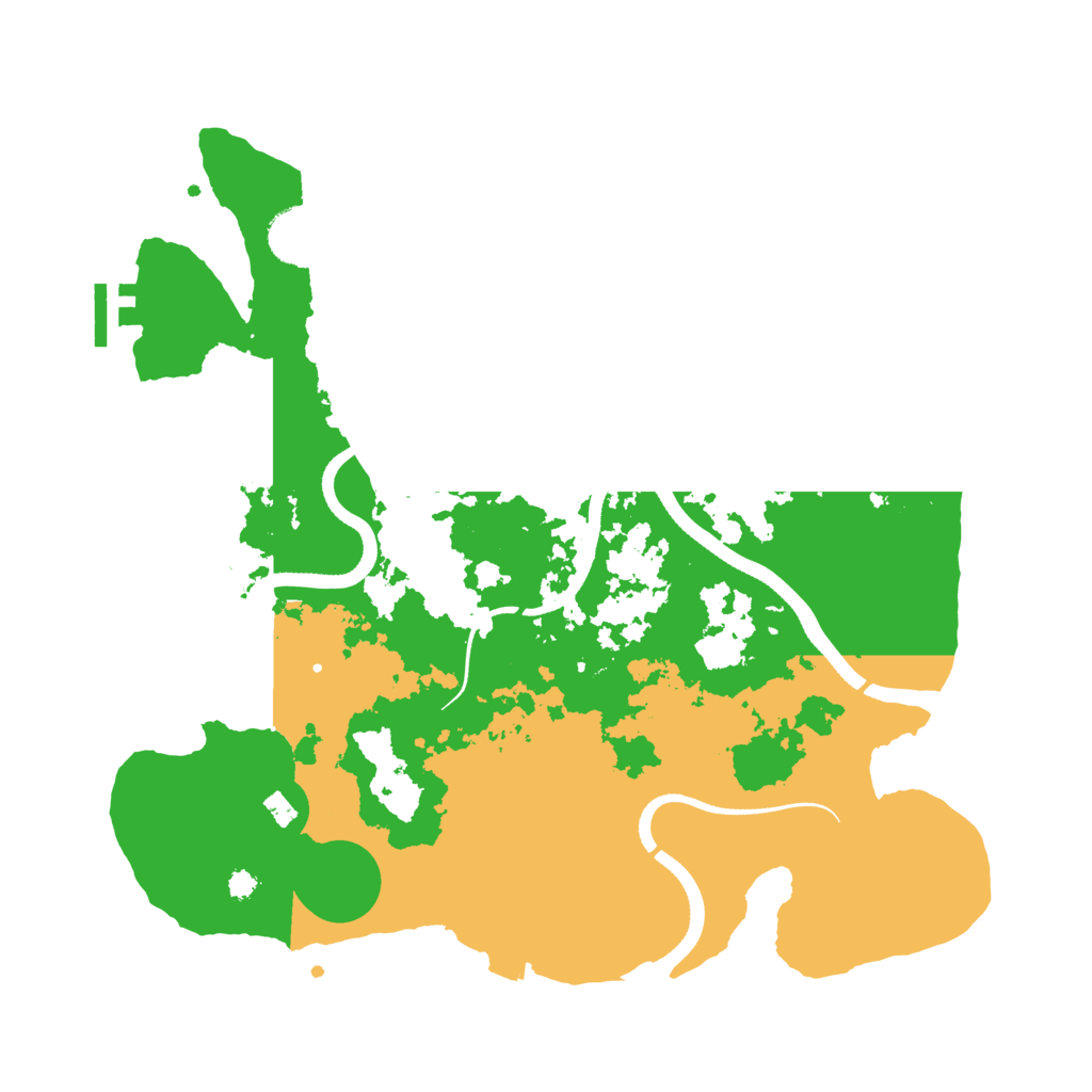 Biome Rust Map: Procedural Map, Size: 3500, Seed: 18042