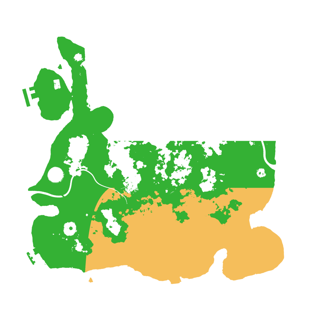 Biome Rust Map: Procedural Map, Size: 3500, Seed: 18042