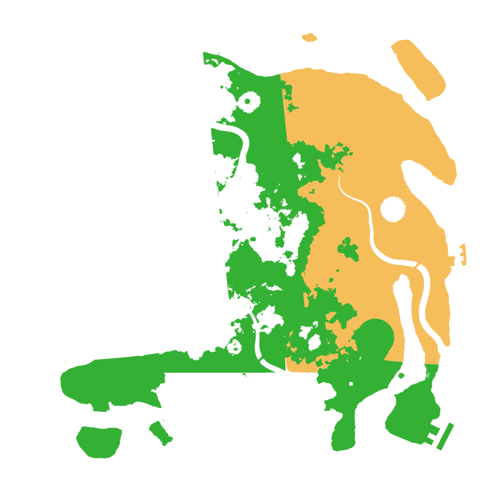 Biome Rust Map: Procedural Map, Size: 3500, Seed: 81144911