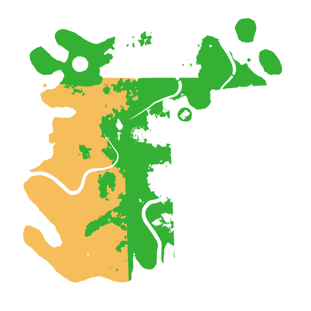 Biome Rust Map: Procedural Map, Size: 3600, Seed: 84981
