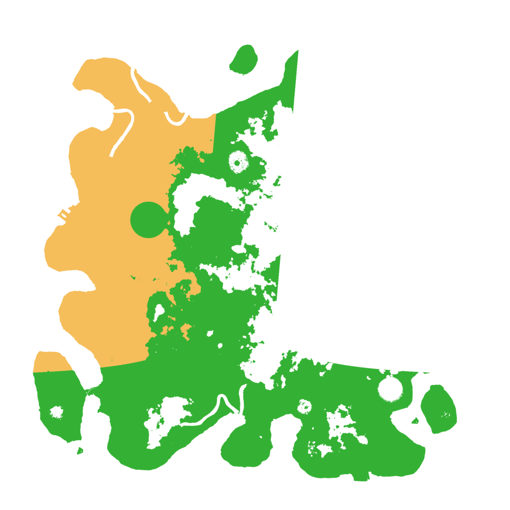 Biome Rust Map: Procedural Map, Size: 3700, Seed: 334501666