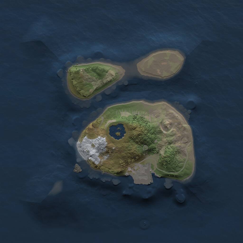 Rust Map: Procedural Map, Size: 1500, Seed: 1423566289, 1 Monuments