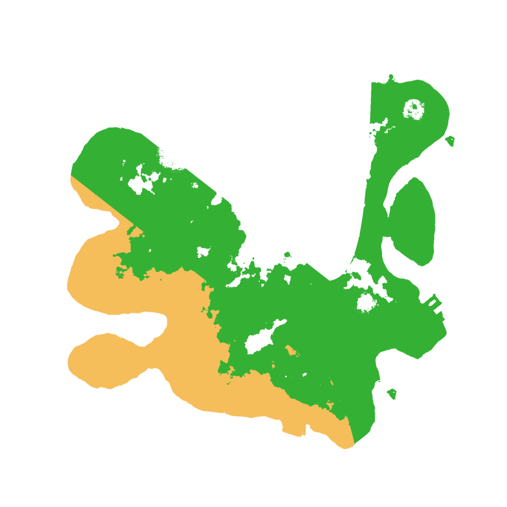 Biome Rust Map: Procedural Map, Size: 2500, Seed: 435123421