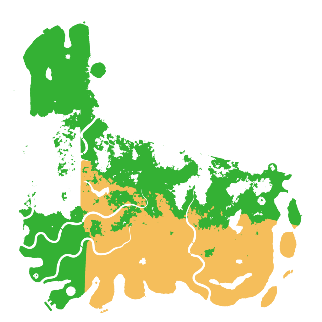 Biome Rust Map: Procedural Map, Size: 6000, Seed: 909236816