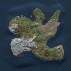 Thumbnail Rust Map: Procedural Map, Size: 2000, Seed: 1503514278, 6 Monuments
