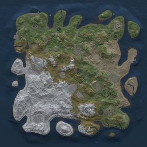 Thumbnail Rust Map: Procedural Map, Size: 4000, Seed: 946128375, 18 Monuments