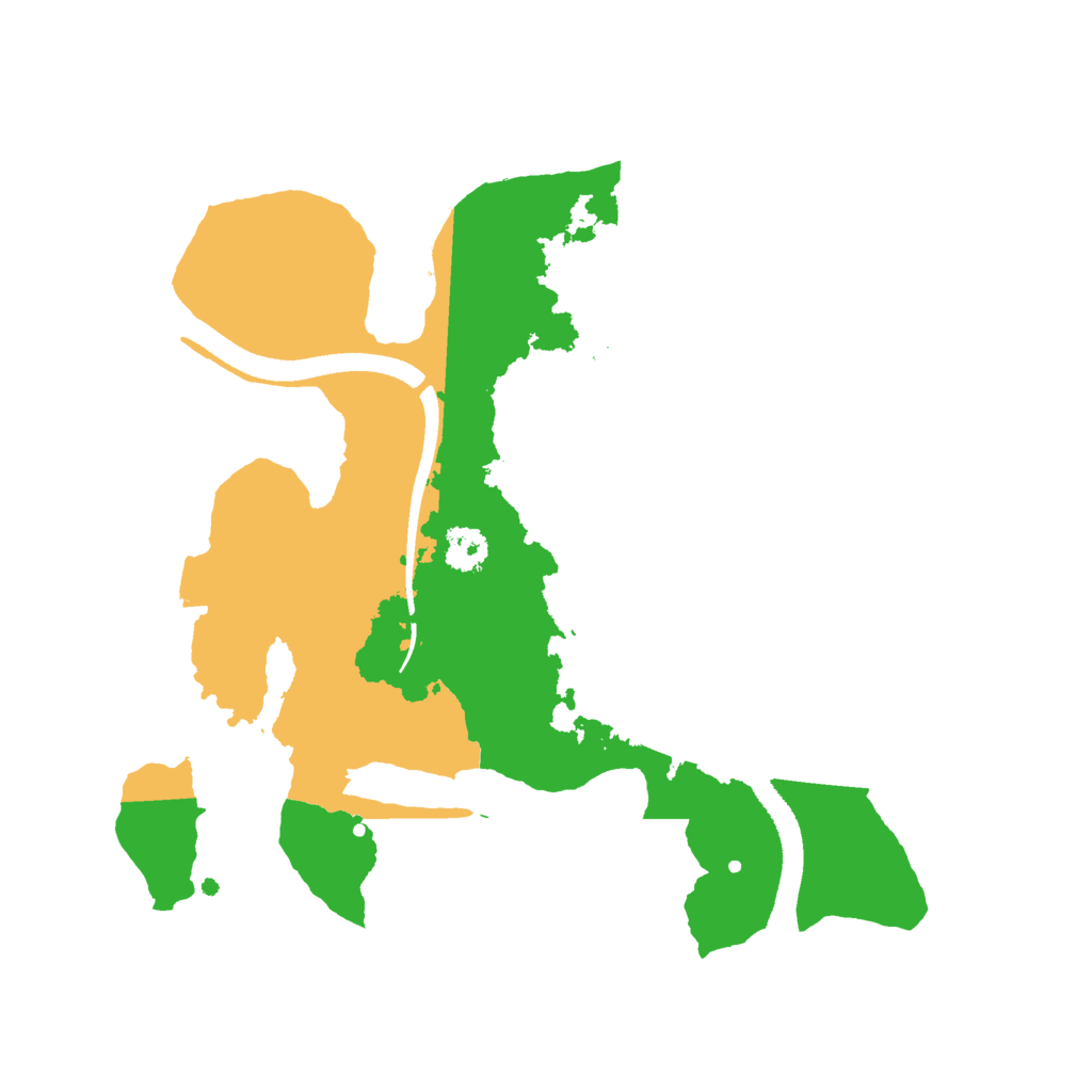 Biome Rust Map: Procedural Map, Size: 2500, Seed: 265923810