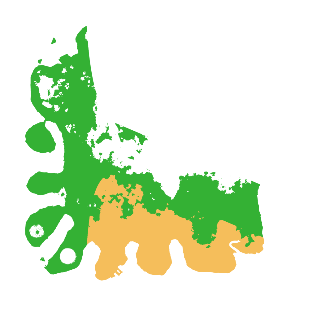 Biome Rust Map: Procedural Map, Size: 3500, Seed: 5490
