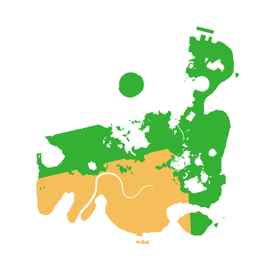 Biome Rust Map: Procedural Map, Size: 3000, Seed: 2028691355