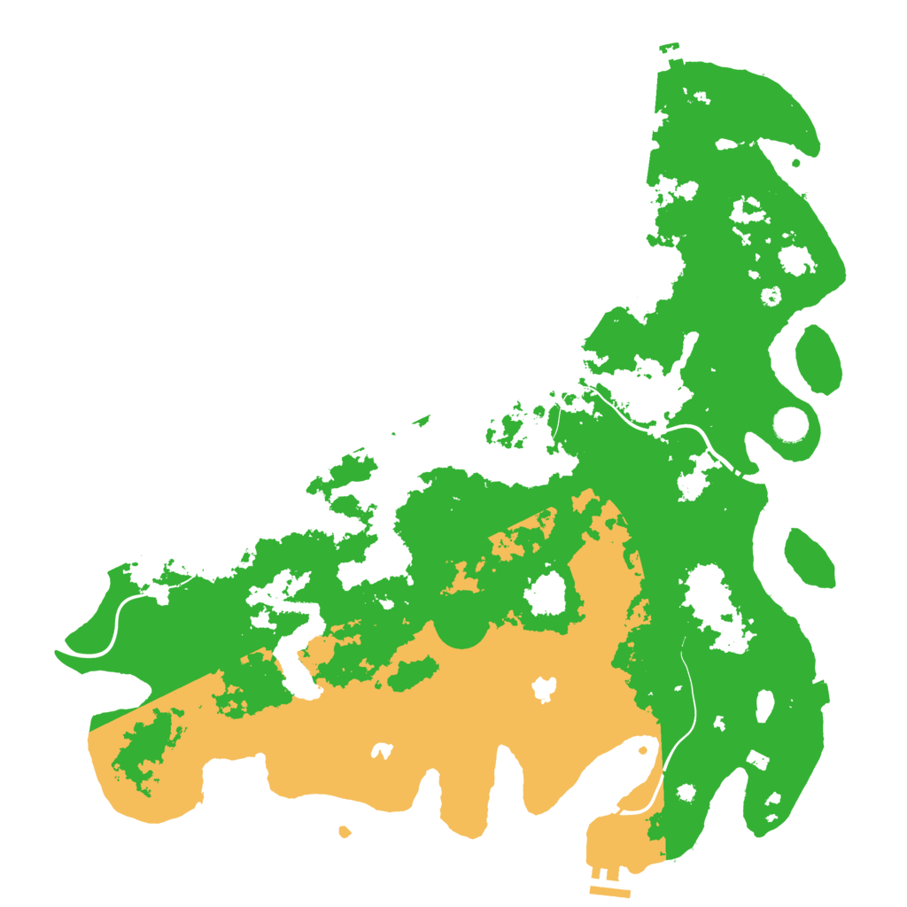 Biome Rust Map: Procedural Map, Size: 4500, Seed: 606418821