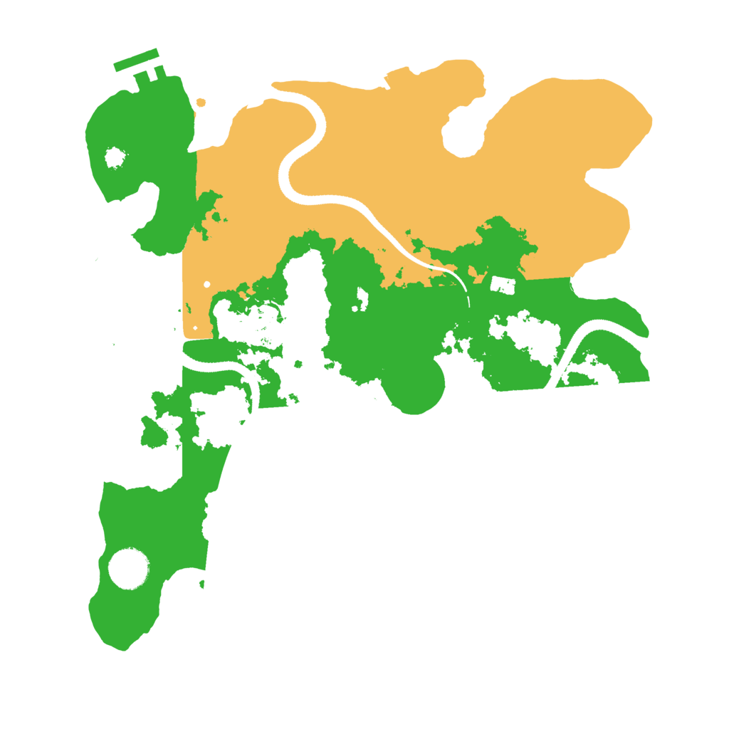 Biome Rust Map: Procedural Map, Size: 3200, Seed: 2140404228