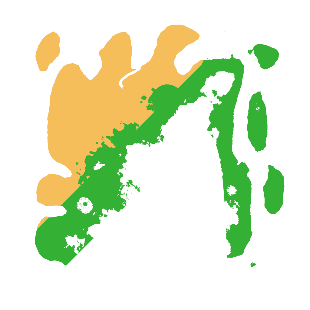 Biome Rust Map: Procedural Map, Size: 3000, Seed: 21967