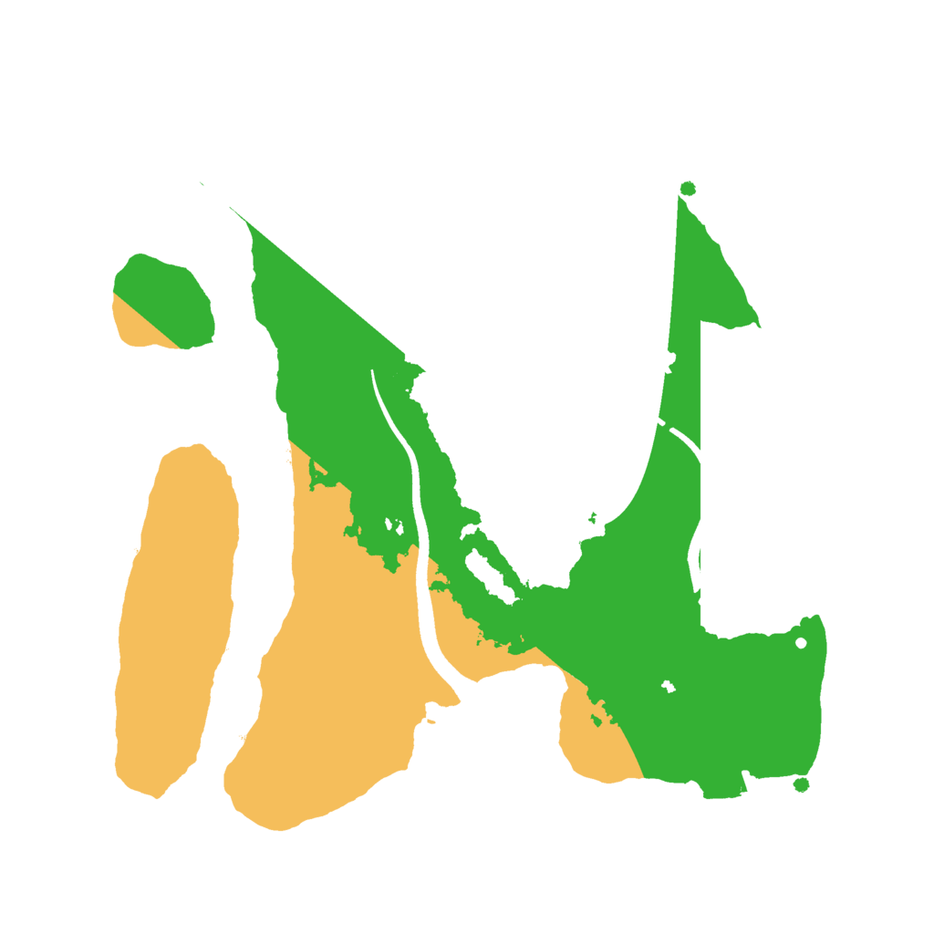 Biome Rust Map: Procedural Map, Size: 2500, Seed: 1956054762