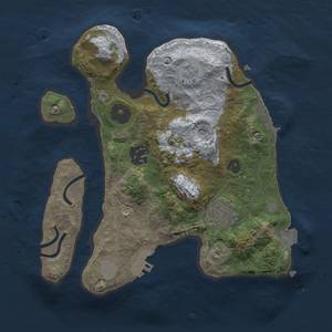 Thumbnail Rust Map: Procedural Map, Size: 2500, Seed: 1956054762, 9 Monuments