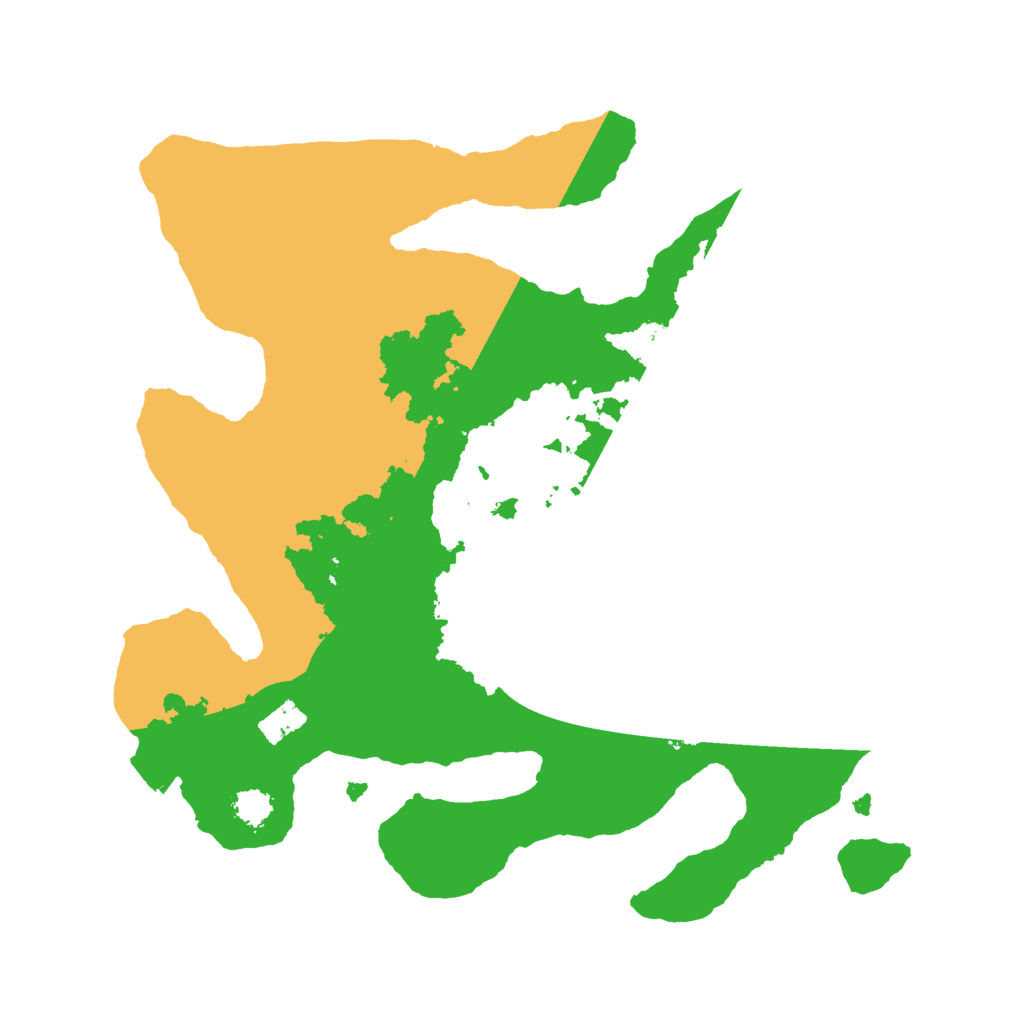 Biome Rust Map: Procedural Map, Size: 2500, Seed: 344343