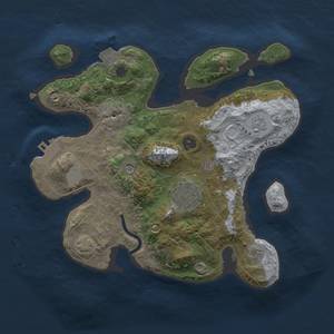 Thumbnail Rust Map: Procedural Map, Size: 2500, Seed: 1957141302, 8 Monuments