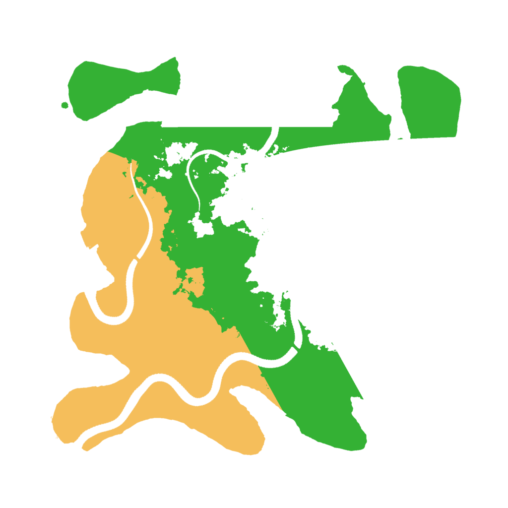 Biome Rust Map: Procedural Map, Size: 3000, Seed: 1195634300