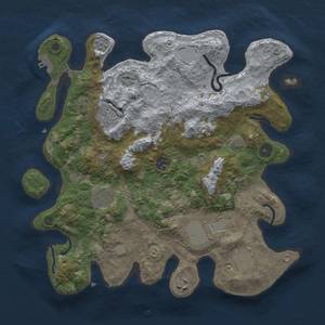 Thumbnail Rust Map: Procedural Map, Size: 3600, Seed: 21212, 14 Monuments