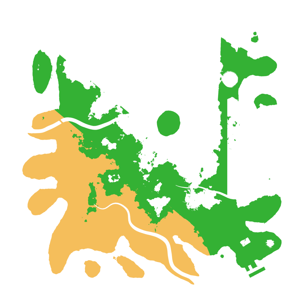 Biome Rust Map: Procedural Map, Size: 3500, Seed: 328423844