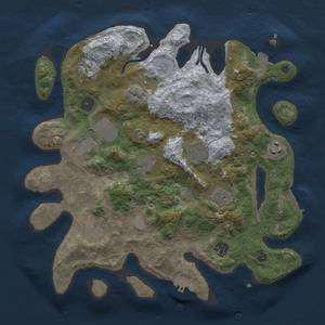 Thumbnail Rust Map: Procedural Map, Size: 3500, Seed: 328423844, 17 Monuments