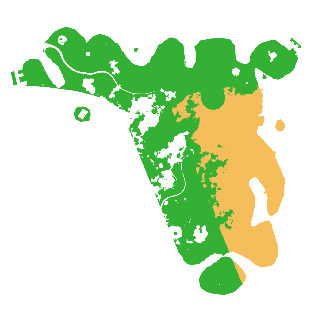 Biome Rust Map: Procedural Map, Size: 3500, Seed: 290465674