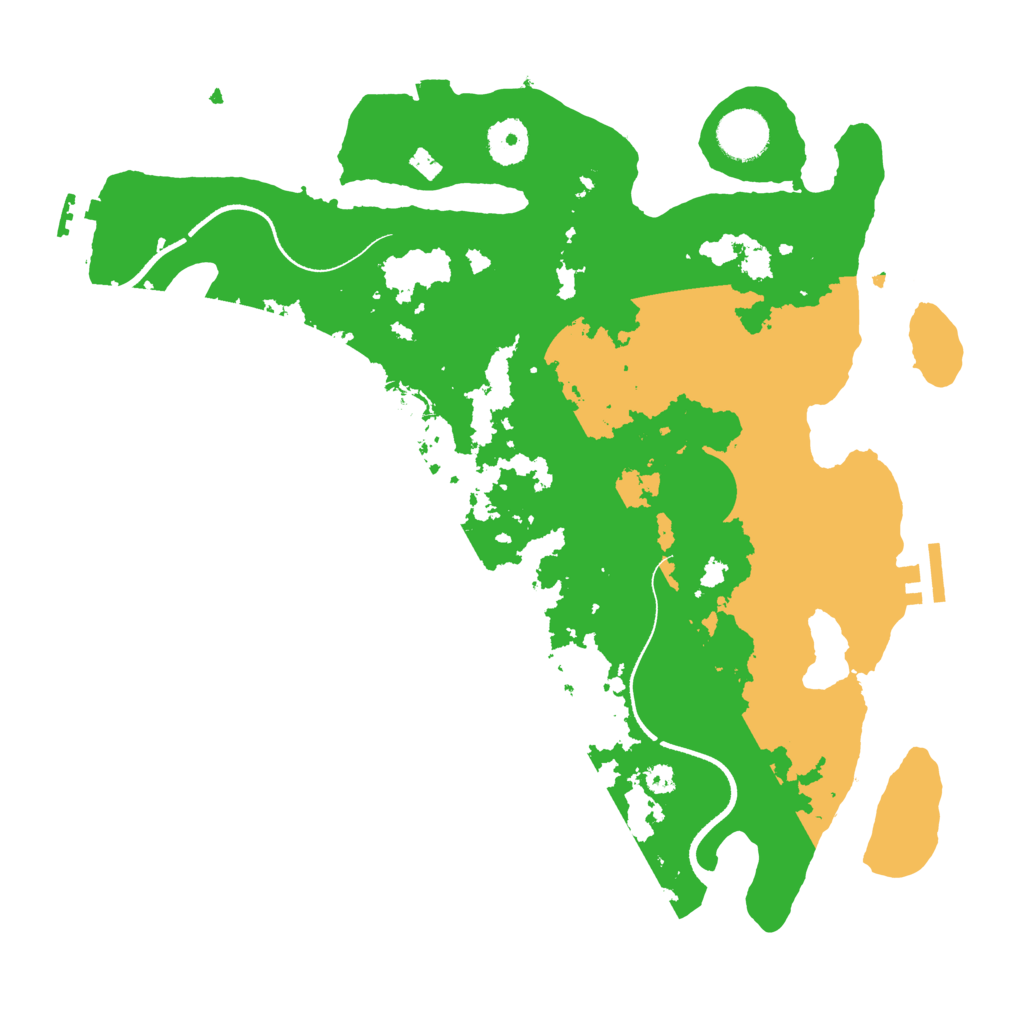 Biome Rust Map: Procedural Map, Size: 3500, Seed: 654699246