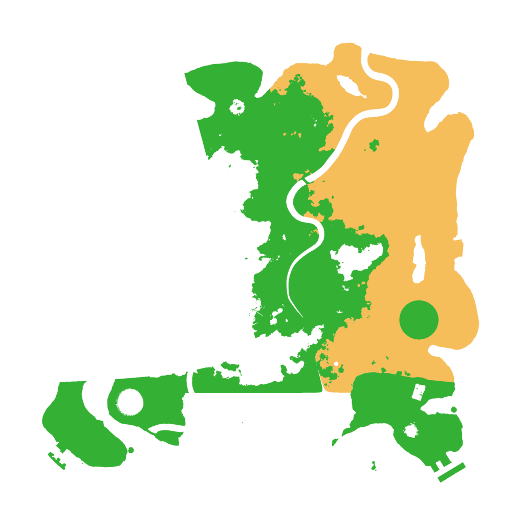 Biome Rust Map: Procedural Map, Size: 3550, Seed: 28189293