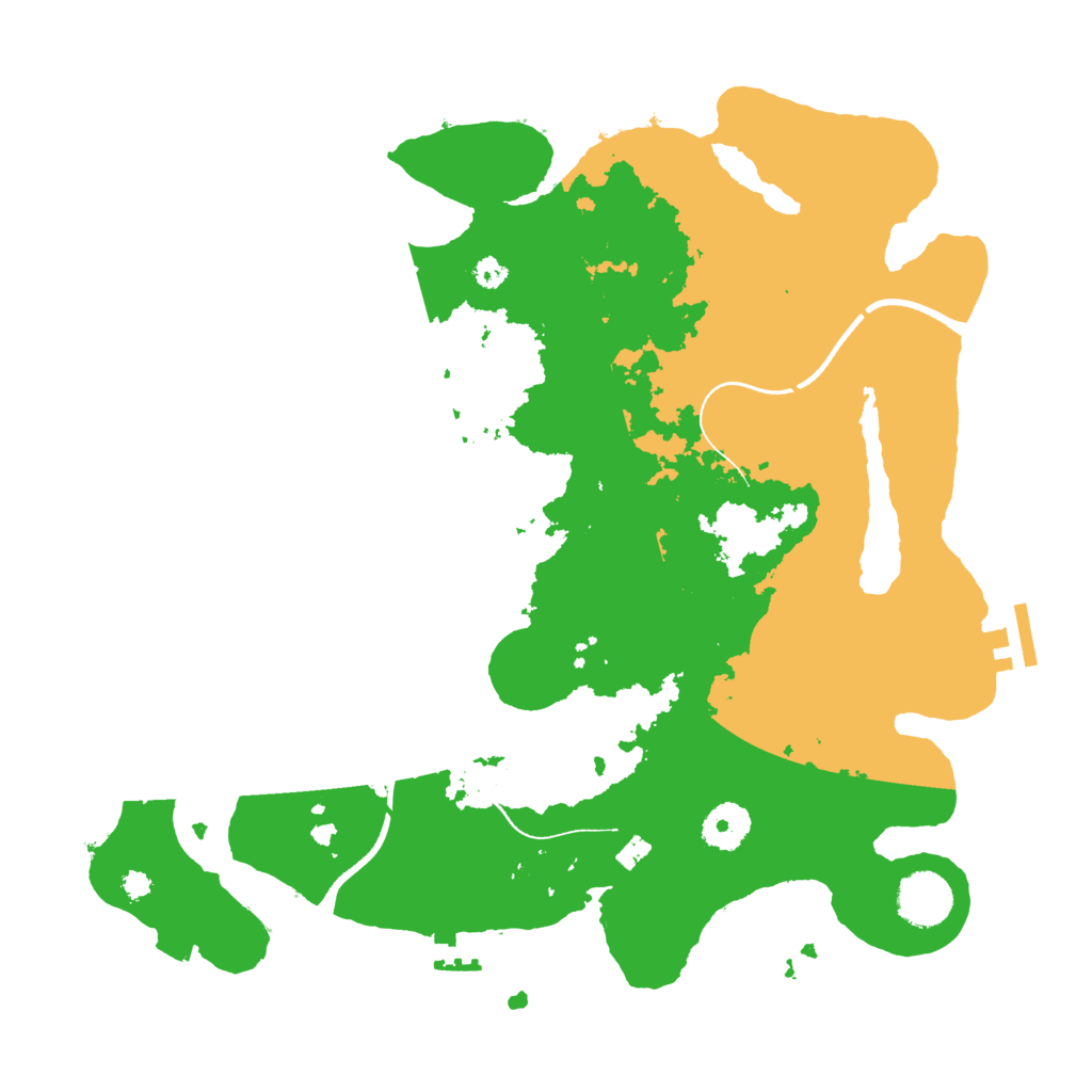 Biome Rust Map: Procedural Map, Size: 3500, Seed: 28189293