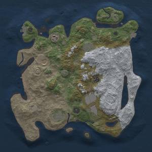 Thumbnail Rust Map: Procedural Map, Size: 3500, Seed: 767482467, 14 Monuments