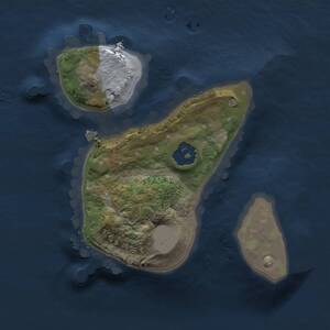 Thumbnail Rust Map: Procedural Map, Size: 1439, Seed: 1969384187, 1 Monuments