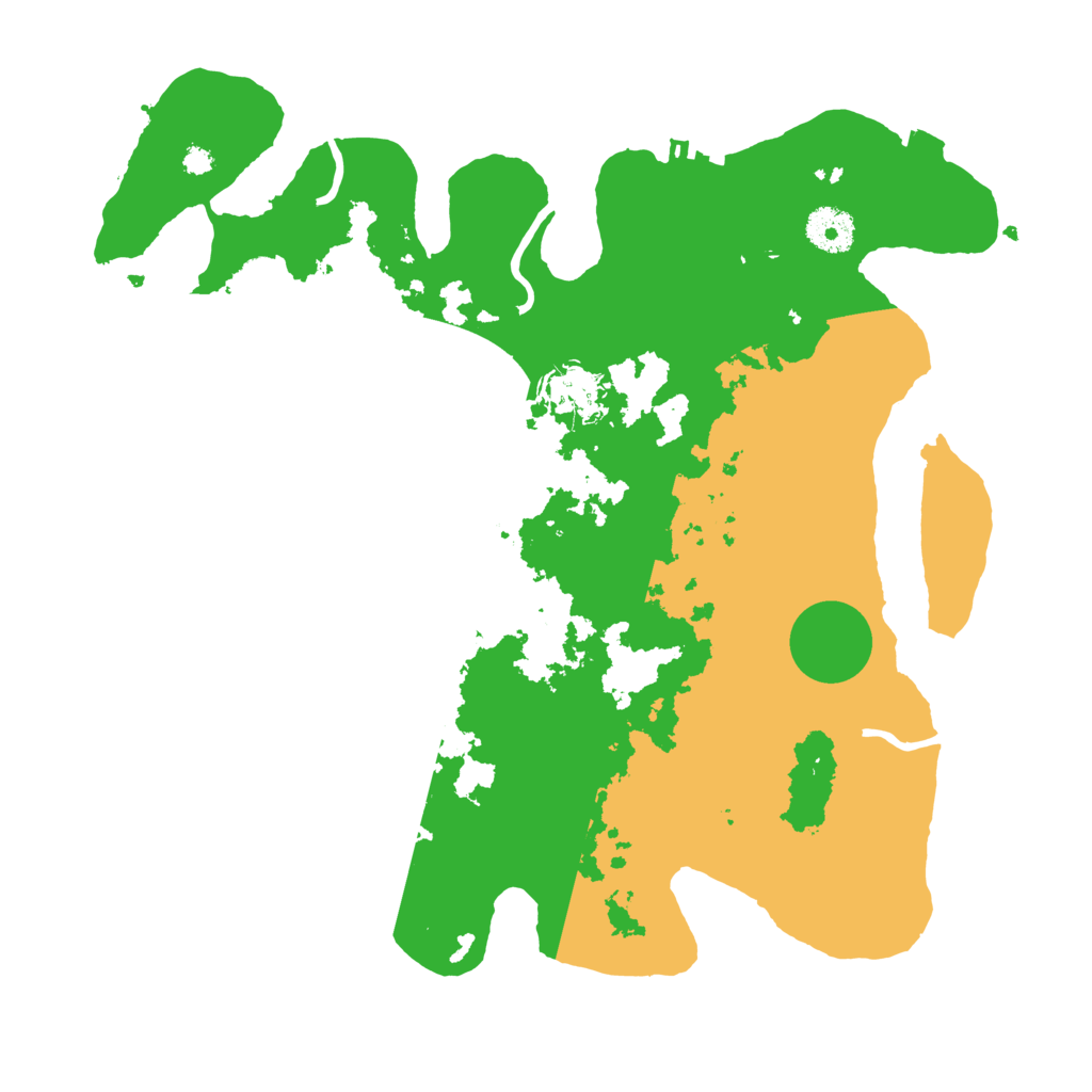Biome Rust Map: Procedural Map, Size: 3500, Seed: 358880665