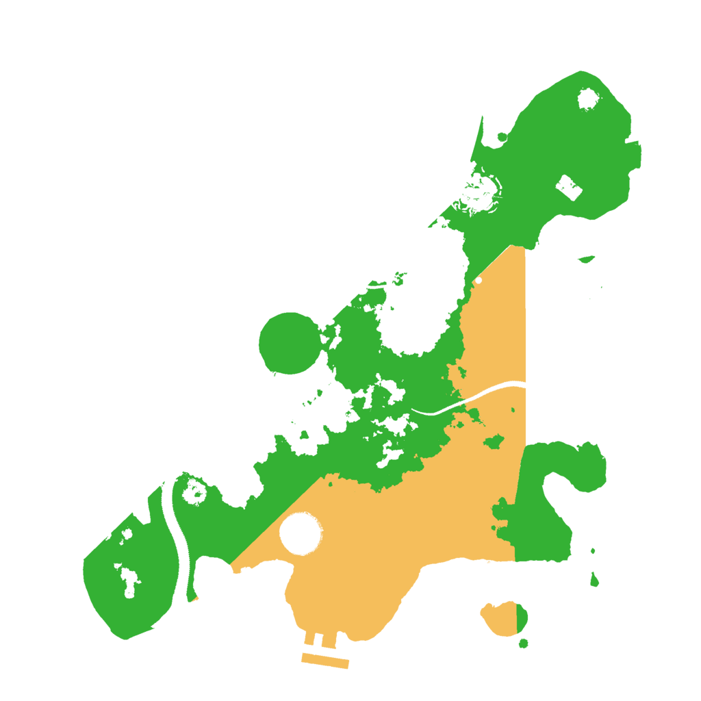 Biome Rust Map: Procedural Map, Size: 3000, Seed: 3543257
