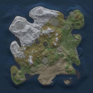 Thumbnail Rust Map: Procedural Map, Size: 3000, Seed: 3543257, 14 Monuments