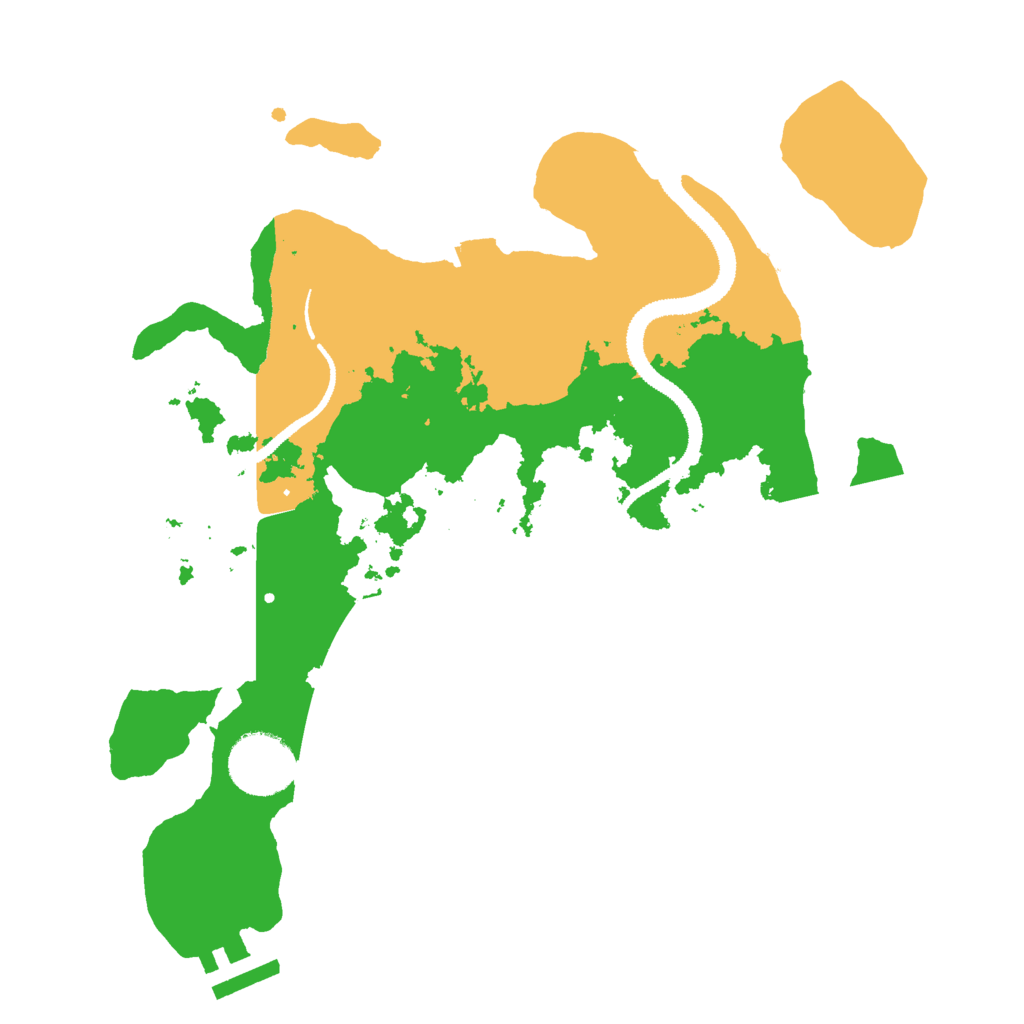 Biome Rust Map: Procedural Map, Size: 2900, Seed: 233694727