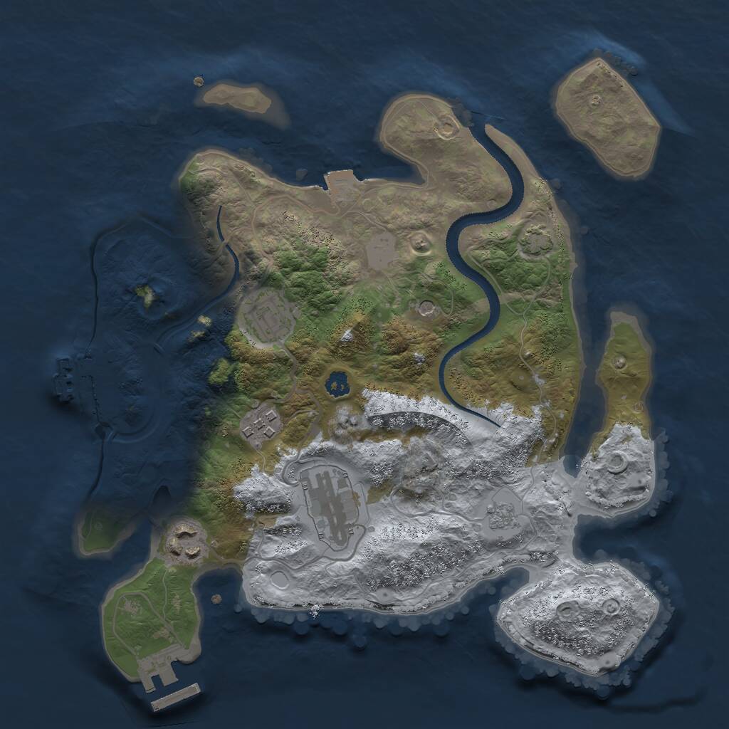 Rust Map: Procedural Map, Size: 2900, Seed: 233694727, 10 Monuments