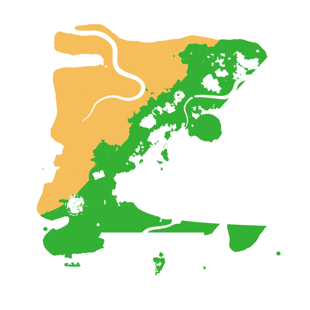 Biome Rust Map: Procedural Map, Size: 3000, Seed: 81186
