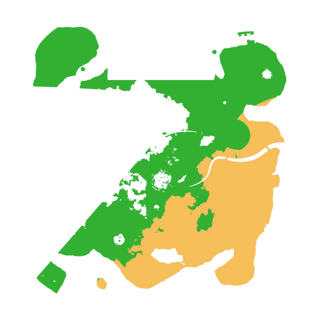 Biome Rust Map: Procedural Map, Size: 3000, Seed: 3001