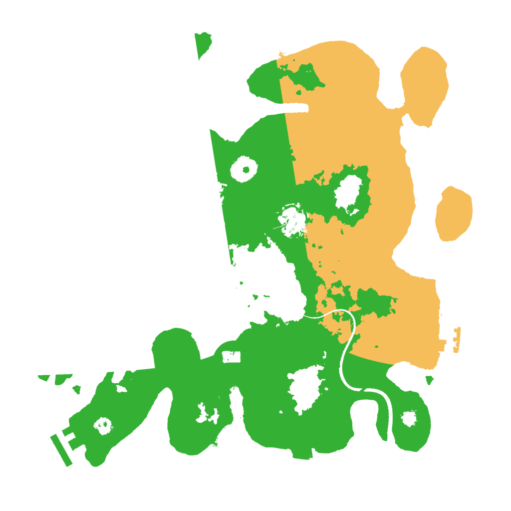 Biome Rust Map: Procedural Map, Size: 3000, Seed: 80702584