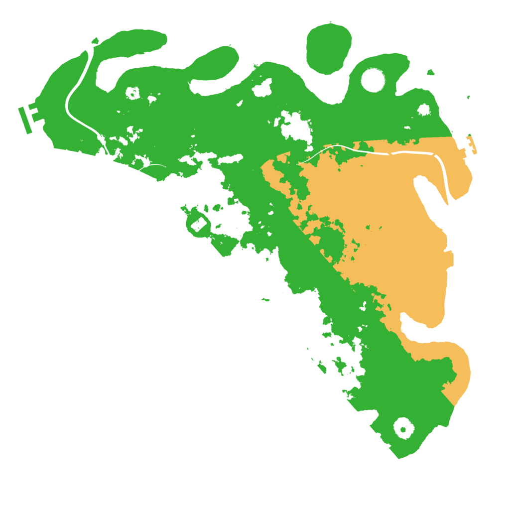 Biome Rust Map: Procedural Map, Size: 3750, Seed: 99999999