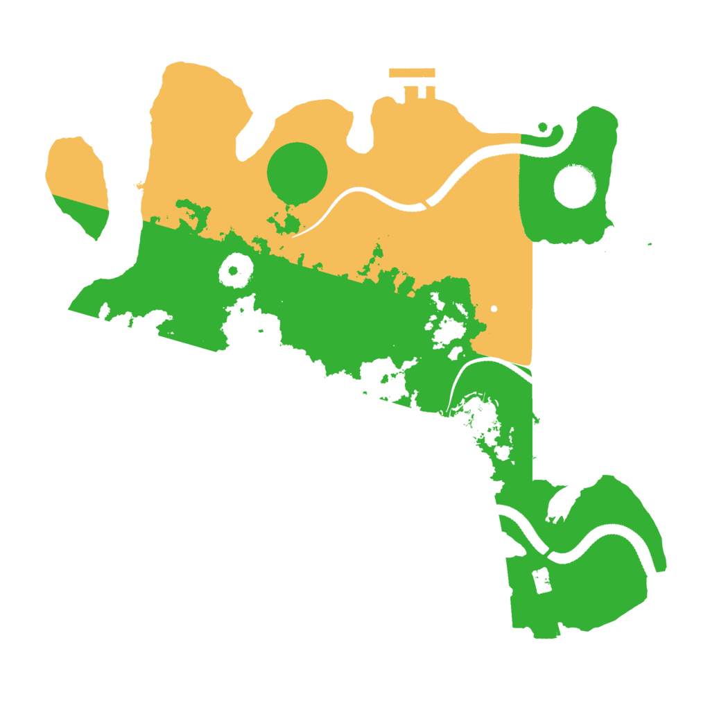 Biome Rust Map: Procedural Map, Size: 3111, Seed: 2147483647