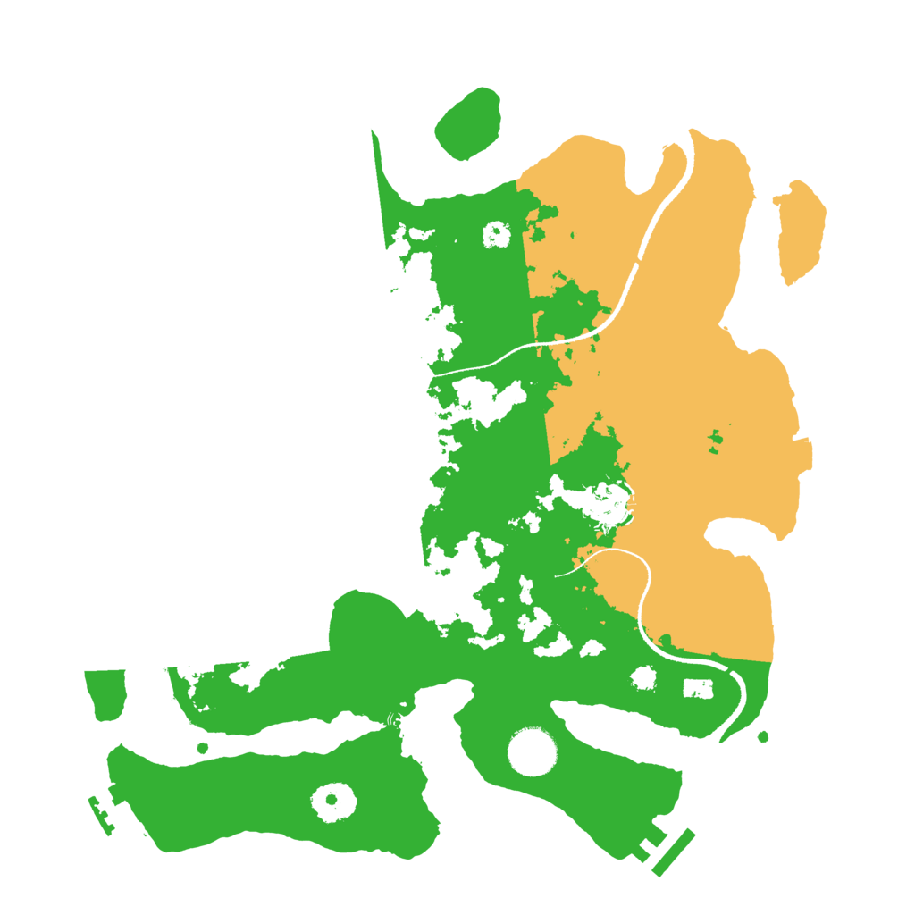 Biome Rust Map: Procedural Map, Size: 3300, Seed: 218294066