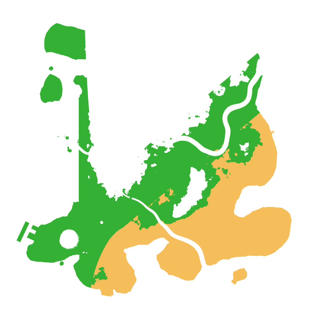 Biome Rust Map: Procedural Map, Size: 3000, Seed: 66565