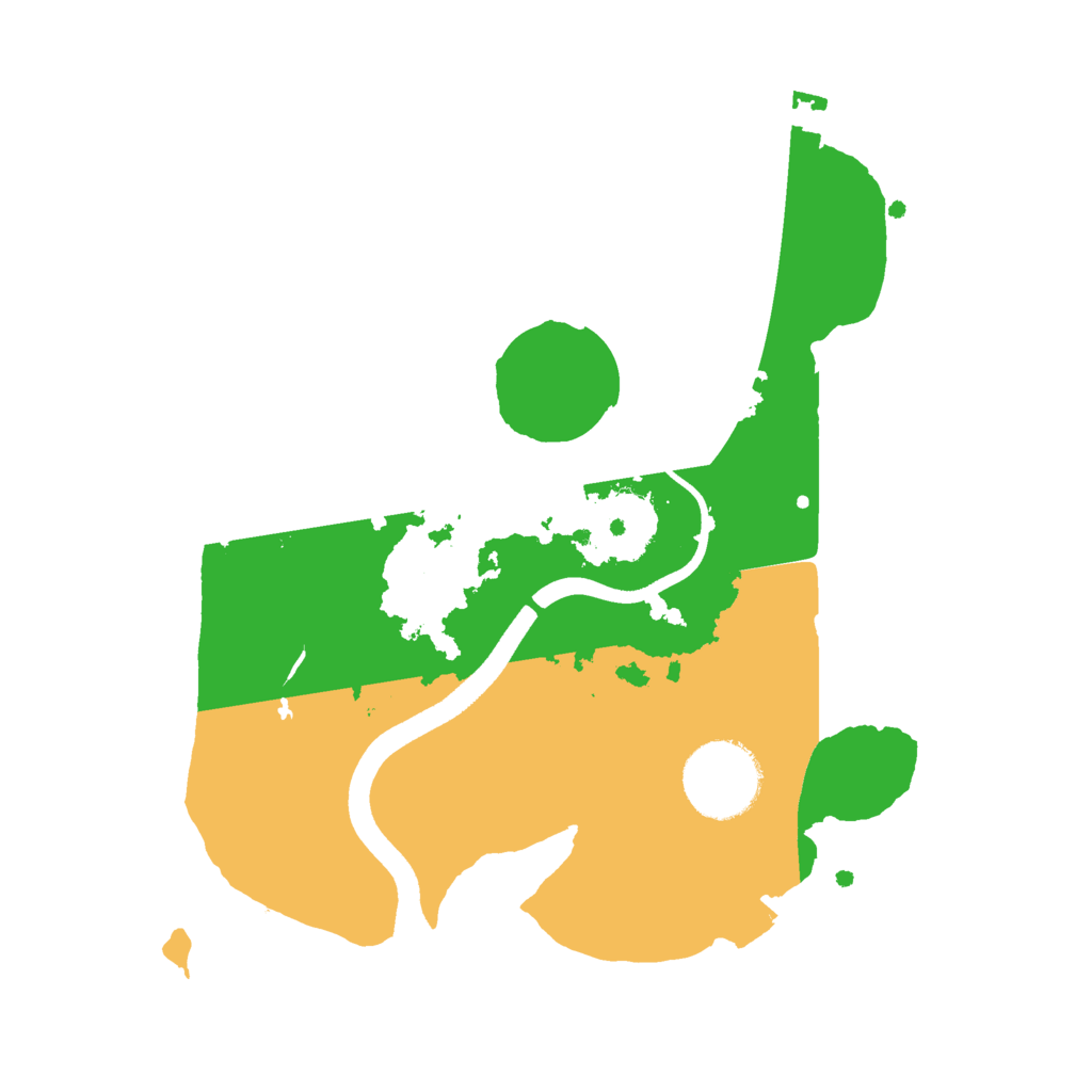 Biome Rust Map: Procedural Map, Size: 2500, Seed: 389645082