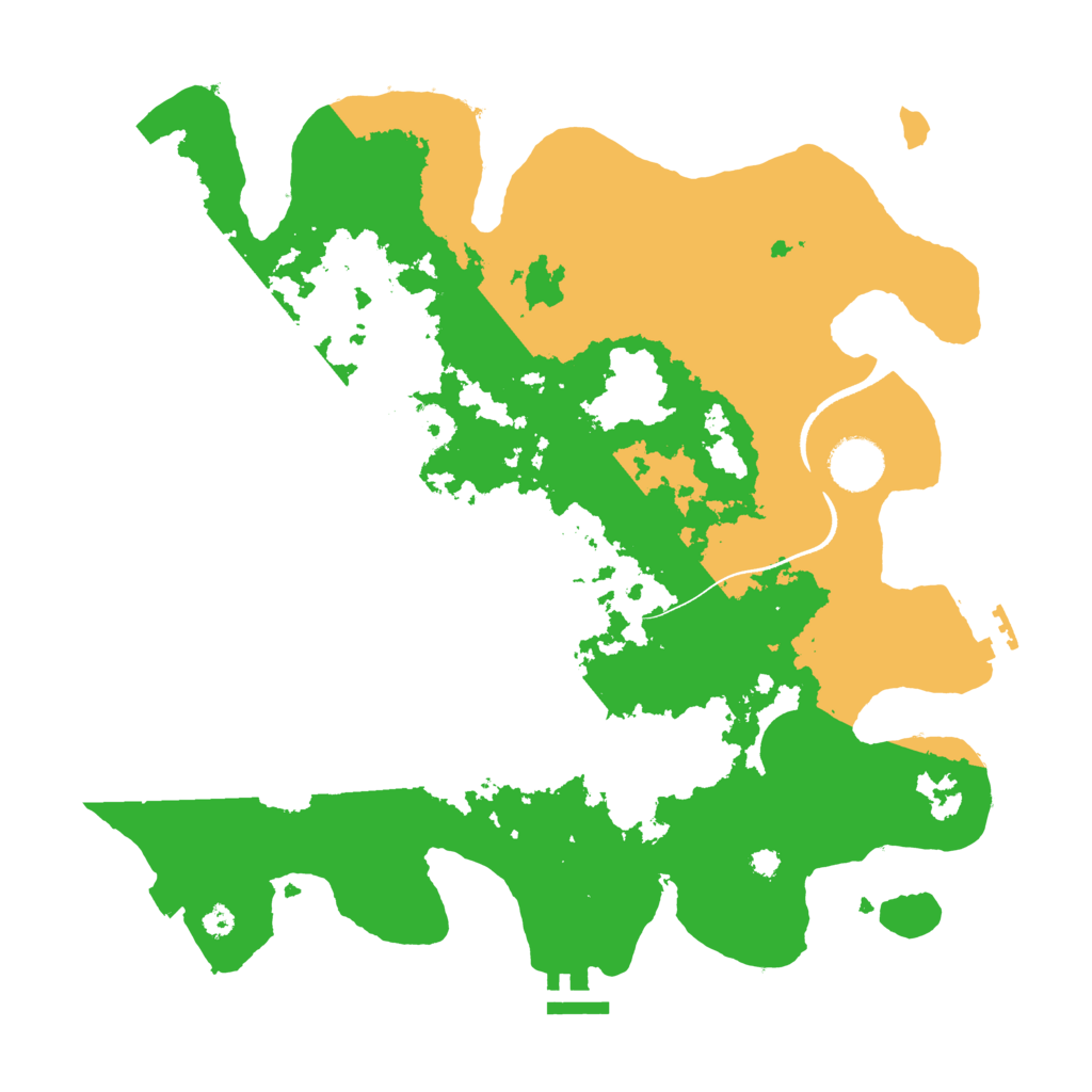 Biome Rust Map: Procedural Map, Size: 3550, Seed: 58097694